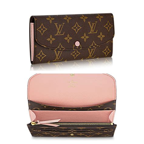 portefeuille louis vuitton rose|louis vuitton emilie wallet.